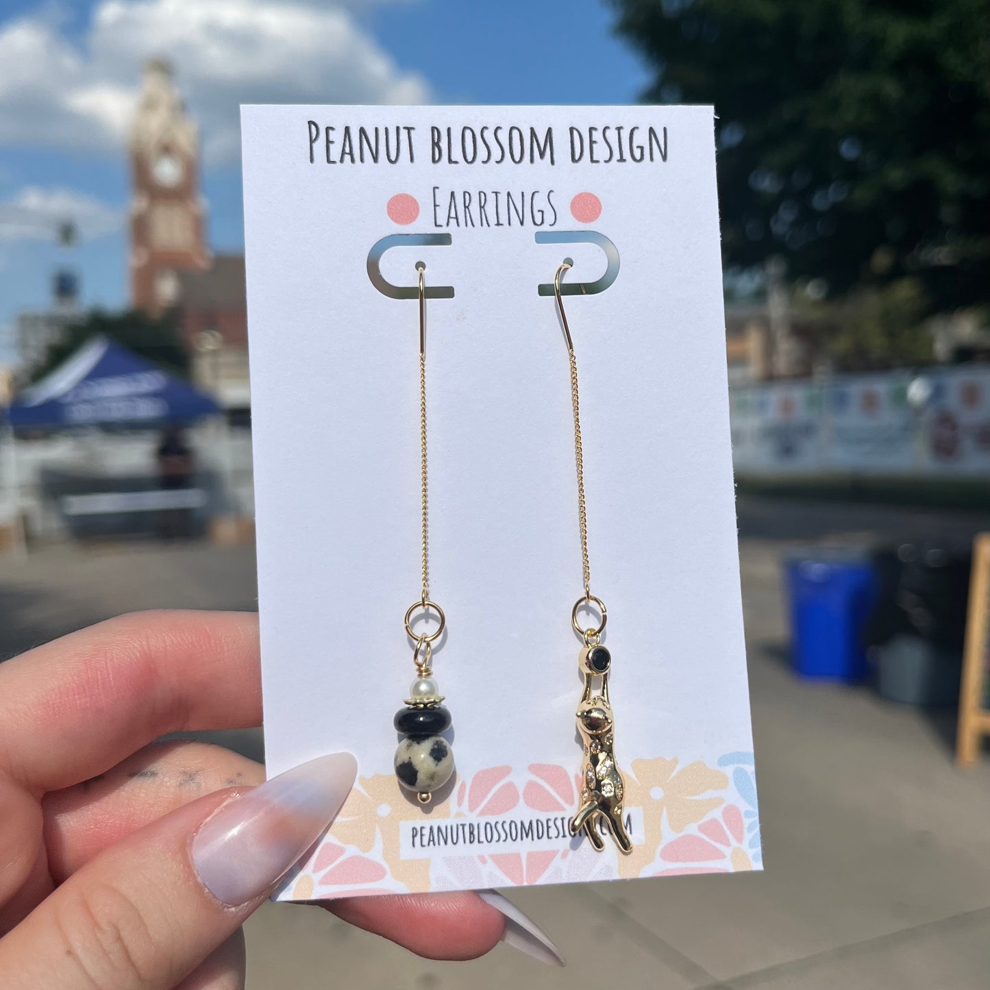 Cat Lady Threaded Earrings