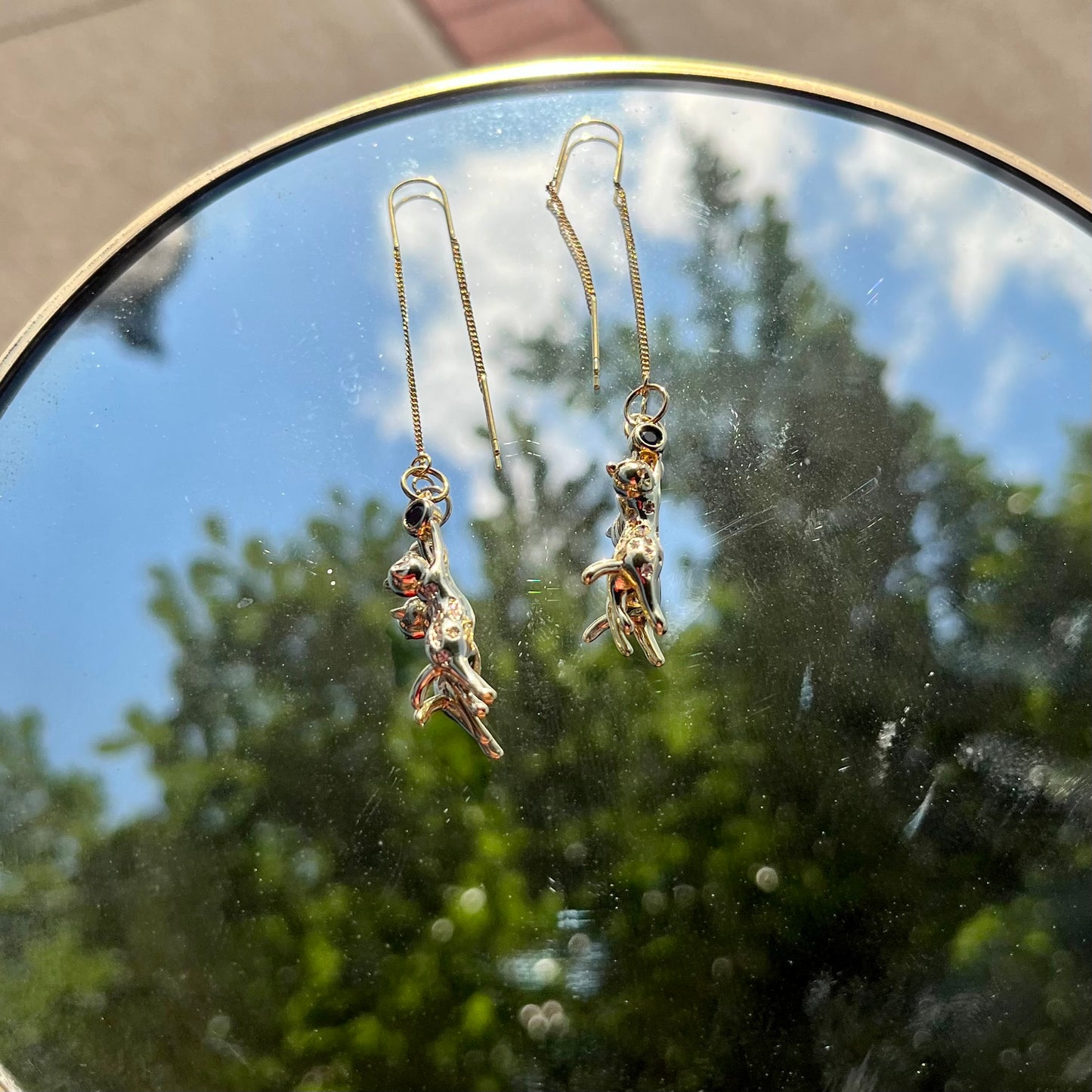 Cat Lady Threaded Earrings